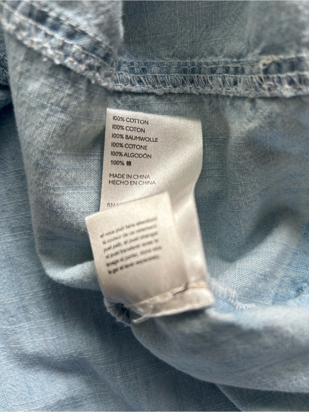 We The Free by Free People “Set Sail” Denim Button-Up Shirt - Picture 9 of 12